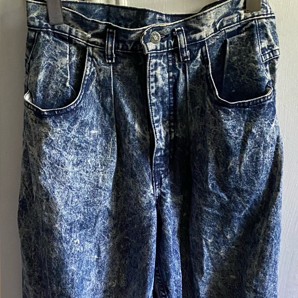 Daniel Hechter Acid Wash Baggy Blue Jeans